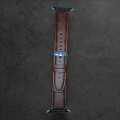 Leather Watchband Soft Material Watch Band Wrist Strap 42mm/44mm/45mm/49mm With Silver Stainless Steel Buckle. 