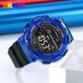 Skmei Waterproof LED Light Electronic Countdown Clock reloj hombre Digital movement Wristwatch For Mens Sport Watches 2110. 