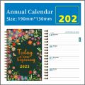 2023 Agenda Planner Organizer Korean Kawaii Weekly Monthly Yearly Diary Journals Notebook Flower Stationery Note Book Gifts. 