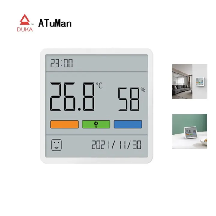 Xiaomi%20Duka%20Atuman%20TH1%20Clock%20Electronic%20Thermohygrometer%20Thermometer%20Calendar%202.8'%20Thin%20Screen%20-%20Image%203