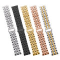22mm Premium Stainless Steel Watch Strap Jubilee Style Two Tone with Butterfly Buckle. 