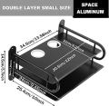 Wall Mount WiFi Router Self / TV Black Box Stand F. 