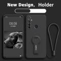 Casing Realme 5 realme c3 realme 5i realme 6i realme 5 pro phone case Softcase Liquid Silicone Protector Smooth shockproof Bumper Cover new design 360 ° with holder YTXZZJ01. 