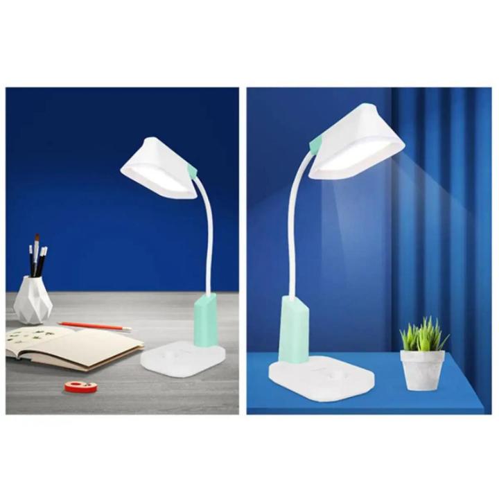 Weidasi Desk Lamp WD-6076 with Eye Protection Rechargeable AC/DC soft Light Led Bedroom Lamp with  Type-C Charging Cable 