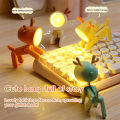 Cute LED Mini Night Light Foldable Desk Lamps Book Reading Light Computer Night Lights. 