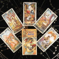 【ZOETN-HOT TOY Store】Mucha Cards Tarot Deck Card Game Toy Tarot Divination Card Board Guidance Divination for beginners with guidebook.