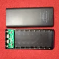 8 Battery Power Bank Case With LCD Display Circuit 8×18650 Battery (Without Battery) Input DC 5V 2A Micro USB & Type C Socket Output DC 5V 2A 2 USB Socket Suitable For 18650 Batteries. 
