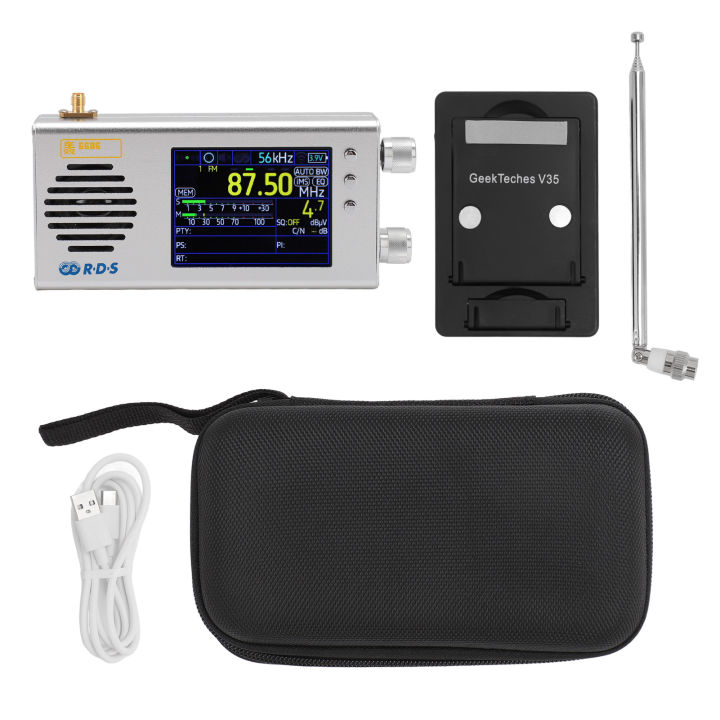 Portable%20SSB%20Shortwave%20Radio%20Receiver%203.2%20Inch%20LCD%20Display%20Dual%20Stereo%20Speakers%205000MAH%20Battery%20AM%20FM%20SW%20CB%20VHF%20UHF%20WX%20AIR%20LW%20MW%20Full%20Band%20Radio%20Receiver%20Silver%20-%20Image%203