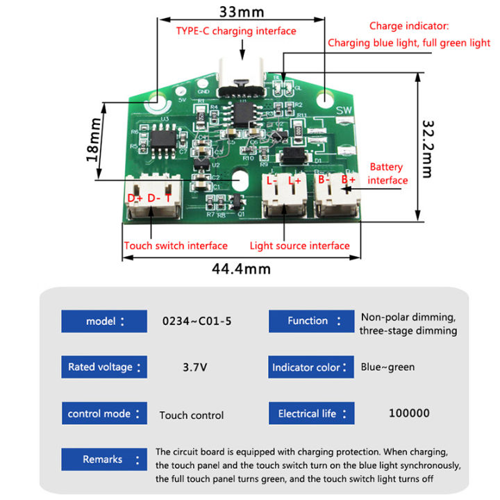 3.7V%20type-C%20table%20lamp%20circuit%20board%20USB%20charging%20PCB%20monochrome%20stepless%20dimming%20led%20touch%20small%20night%20lamp%20control%20module%20jingu%20-%20Image%204