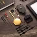 JAEEE Quartz Pendulum Trigger Clock Movement Chime Westminster Melody Mechanism Clock Kit with 3 Pairs of Hands. 
