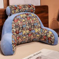 Three-layer yarn bedside cushions, lumbar cushions on the bed, splicing office sedentary lumbar cushions, seat sofa back cushions.