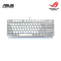 Asus ROG Strix Scope NX TKL Moonlight White (X806) RGB Mechanical Gaming Keyboard - For FPS games - With ROG NX Red Switches - Aura Sync lighting.