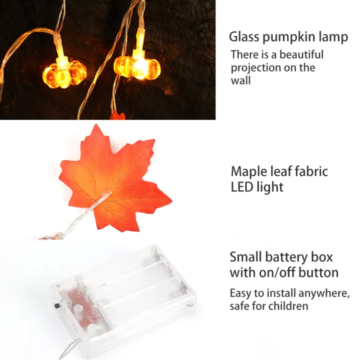 1.5M/3M%20LED%20Maple%20Leaves%20Pumpkin%20Garland%20String%20Lights%20Led%20Fairy%20Light%20Home%20Decoration%20-%20Image%205