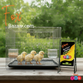 Code- 6045 - 18 x 12 Inches Thin Metal Wire Cage with Tray, Food & Water Pot for Budgerigar,Lovebirds,Finches,Parrots,Hamster,Cockatiel, Chicken,Duck,Quail,Rabbit ,Cat,Dog ,Dove | bird cage house accessories food toy nest harness feeder china decoration.