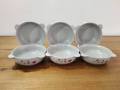 6 Pcs Ceramic Baby Soup & Food Serving Bowl Set. Snack Bowl Set, Gift And Home Decoration. Microwave Oven Save Off-White Color Ceramic Plate & Bowl set. CD:A70.. 