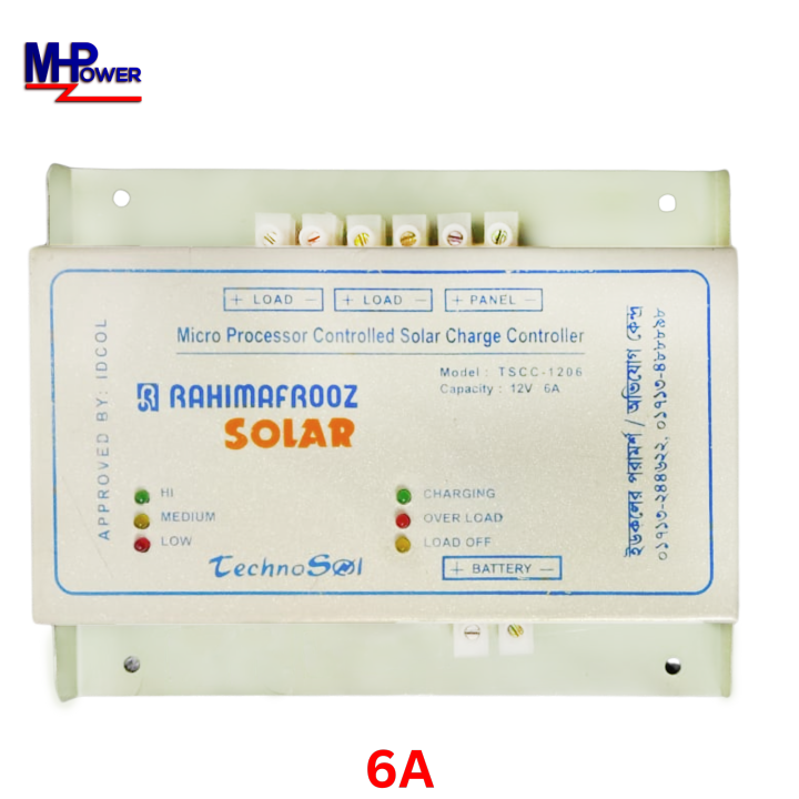 RAHIMAFROOZ 6A SOLAR PWM CHARGE CONTROLLER