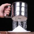 Flour Sifter Stainless Steel Hand Held Flour Sifter For Home Kitchen With Hand Press. 