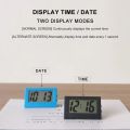 Portable Mini LCD Digital Clock Bedroom Simple Small Electronic Watch Table Student Exam Mute Desktop Clock. 