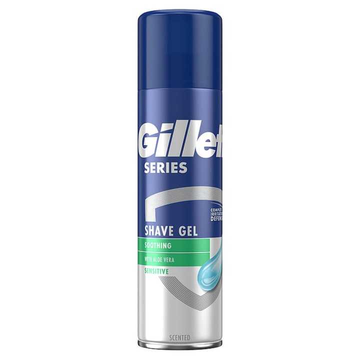 International UK product Gillette Series Soothing Shaving Gel with Aloe Vera Sensitive Skin - 200ml