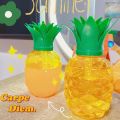 Lovely Food Grade Plastic Summer Straw Cup Cartoon Fruit Strawberry Pineapple Watermelon Water Bottle Drinkware Gift Water Bottles.