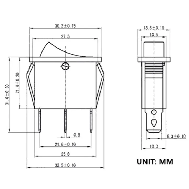 Boat%20Compatible%20Swtiches%20for%20Electric%20Fireplaces%205Pcs%20Lighted%20Rocker%20Switches%20Red%20On/Off%203%20Pin%202%20Position%20Mini%20Rocker%20Switches%20-%20Image%202
