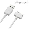 USB Cable for iPhone 4 4s iPad 2 3 iPod 30 Pin Metal Plug Charger Sync Cable for iPhone 4 4S Charging Download Data Cable.