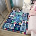 Disney Stitch Pattern Area Rugs for Kids Room Bedroom Living Room Carpet Floor Mat Boys Girls Children Gifts Floor Decorations.