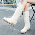 New fashion high rise rain boots women's adult water boots high waterproof non-slip outer wear martin boots snow boots biker boots.