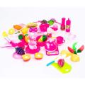 42 Piece Kitchen Cooking Set Girls Boys Fruit Vegetable Tea Playset Toy for Kids Early Age Development Educational Pretend Play Food Assortment Set. 