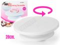 Cake Decorating Turn Table 28cm - White.