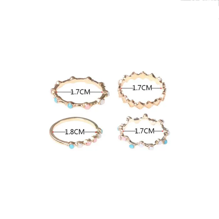 %E3%80%90Discount%E3%80%91%204%20Pcs/set%20Bohemia%20Colorful%20Stone%20Finger%20Rings%20Set%20Wedding%20Jewelry%20Gift%20DIANGUI%20-%20Image%205