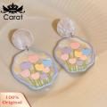 Carat Drop Ear Stud Beautiful Bright Color Drop Earrings. 