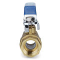 TMOK TK201 1/2" 3/4" 1" Female Brass Two Piece Full Port Thread Ball Valves with Vinyl Handle-1/2inch. 