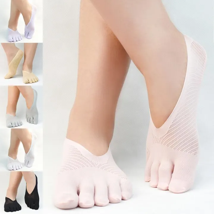 1Pair%20Silicone%20Casual%20Socks%20Toe%20Invisible%20Funny%20Natural%20Ultra-thin%20Women's%20Summer%20Five%20Finger%20Socks%20-%20Image%205
