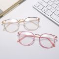 Round Blue Light Blocking Glasses Women Men Cat Eye Nearsighted Eyewear Student Glasses with Diopters Myopia EyeGlasses.