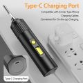 （New）Portable Cordle Electric crewdriver Kit Repair Power Tool UB Rechargeable Electric Drill crewdriver et Houehold Maintenance Button color is random. 