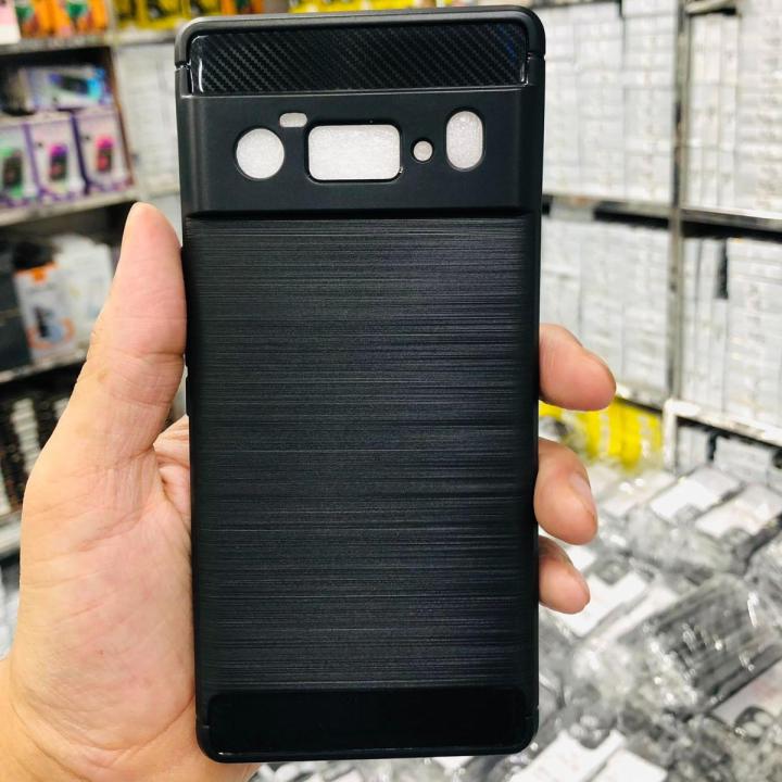 Carbon Fiber Case For Google Pixel 6 Pro Luxury Stylish Rubber Silicone Armor Designed Shockproof Flexible Camera Bumper Protective TPU Back Cover - Camera - Phone