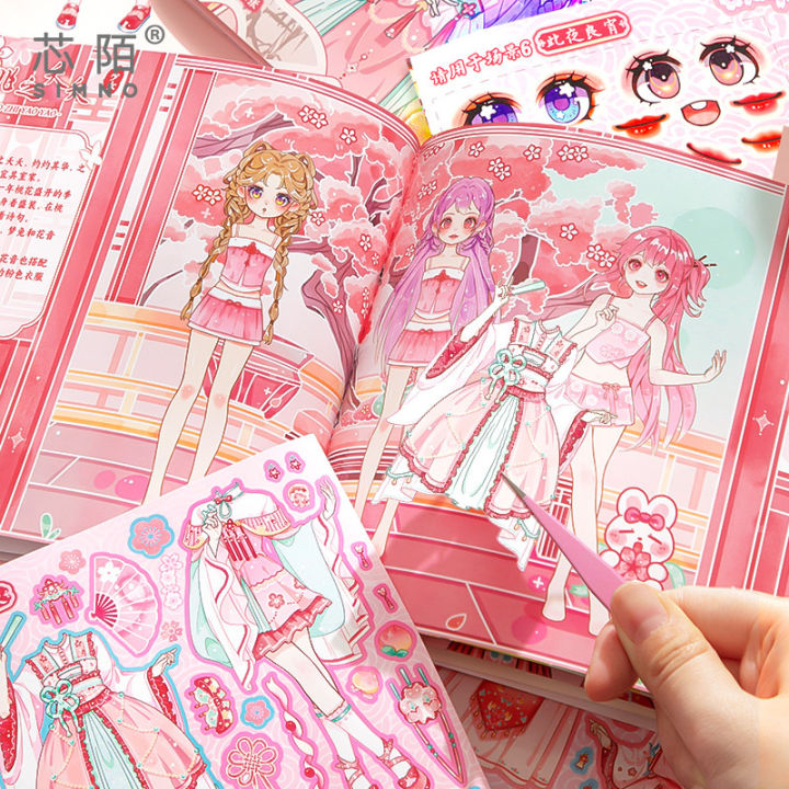 Xin%20Mo%20Girl,%20New%20Chinese%20Dress%20Up%20Sticker,%20National%20Style%20Character%20Dress%20Up%20Makeup%20Scene,%20Game%20Journal,%20Sticker%20Book%20-%20Image%202