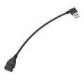 Usb 3.0 Angle 90 Degree Extension Cable Male To Female Adapter Cord Data Right.