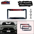 TOYOTA-Car Number Plate Frame, Car License plate- (2PC/SET). 