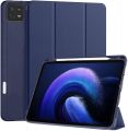 Robustrion Cover for Xiaomi Mi Pad 6 Cover, Trifold Flip Case Cover with Pencil Holder for Xiaomi Mi Pad 6 11 inch, Support Auto Sleep Wake - Black/Blue. 