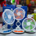 ZT 329 RECHARGEABLE TABLE FAN WITH LED LIGHT. 