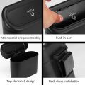 Hanging Car Trash Can Vehicle Garbage Dust Case Storage Box Abs Square Pressing Trash Bin Auto Interior Accessories For Car. 