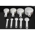 9 PCS PLASTIC MEASURING SPOON SET.