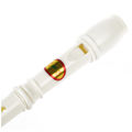 Students Off White Plastic 8 Holes Flute Recorder w Cleaning Stick.
