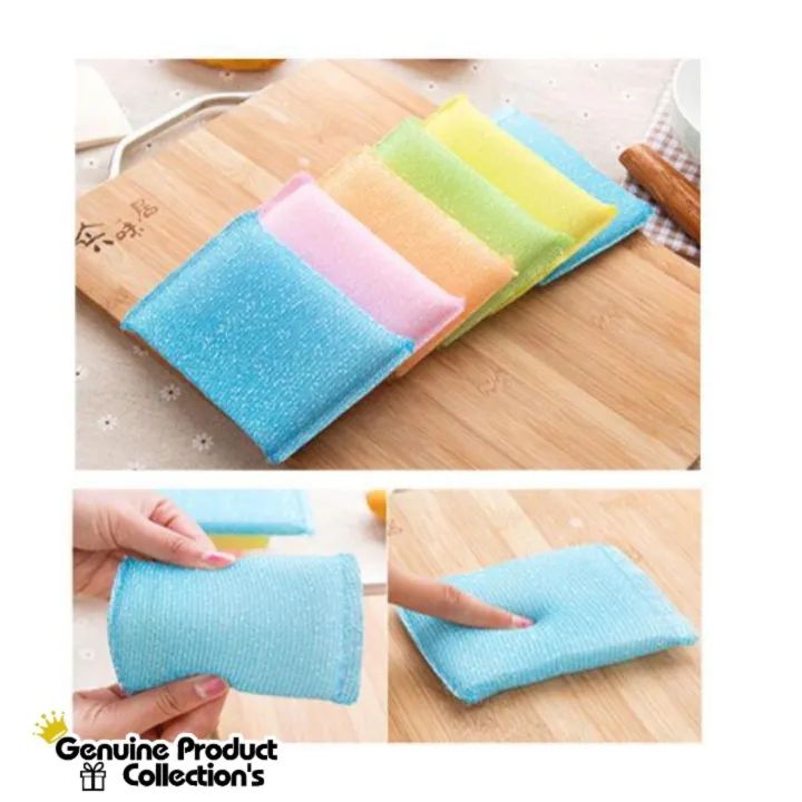 Premium%20Quality%20(4%20Pcs)%20Dish%20Wash%20Foam%20Scrubber%20Pad%20/%20Foam%20Pad%20/%20Dish%20Wash%20Pad%20-%20Image%203