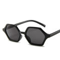 【Hey my home】Hexagon Black Sunglasses Brand Designer Small Square Sunglass women Retro Frame Driving Sun Glasses Female. 