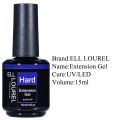ELL LOUREL Hard Gel Nail Polish 15ML UV Biab Builder Extension Gellak In A Bottle Self Leveling Manicure Glitter Poly Nail Art. 