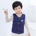 off-Season Children down Cotton Vest Big Boy Warm Waistcoat Medium Girls Thickening Vest Baby Vest Autumn and Winter. 