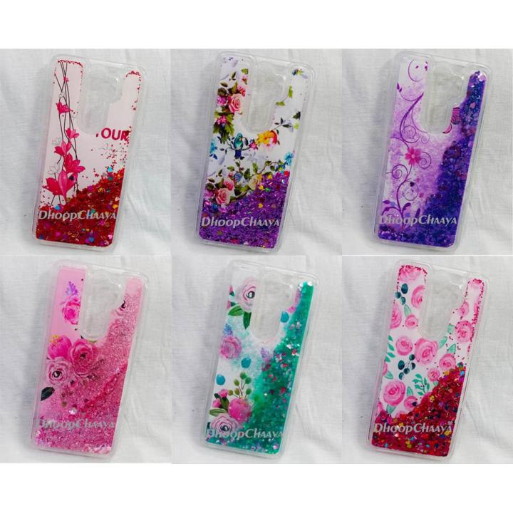 For Xiaomi Redmi Note 8 Pro - Unique Design Liquid 3D Glitter Floating Soft TPU Clear Case Cover
